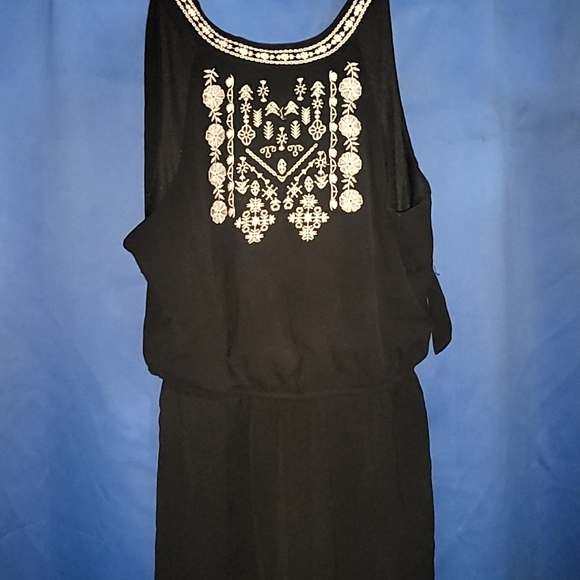 Three Hearts Women's Black and White Striped Tank Top - Picture 2 of 9